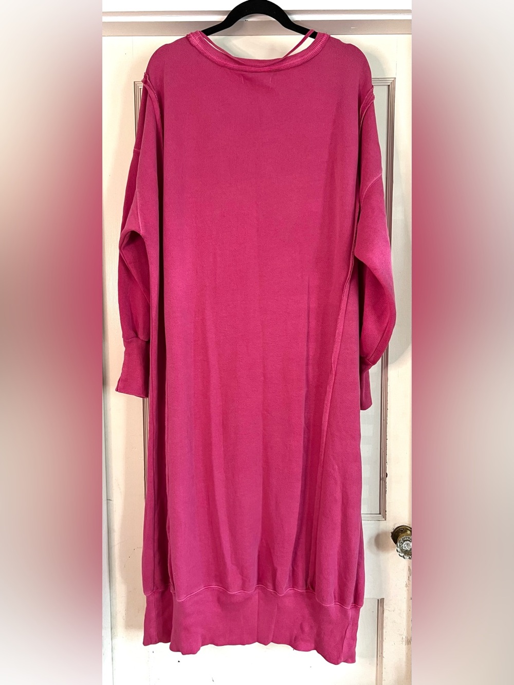 Free People We The Free Camden Maxi Sweatshirt in Beetroot Size XS NWT - Picture 6 of 13